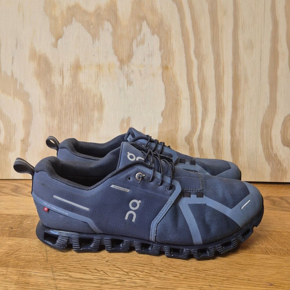 On Cloud 5 Waterproof Mens 11 Metal Navy Running Shoes 59.98531